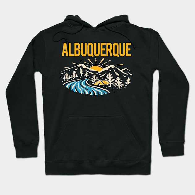 Nature Landscape Albuquerque Hoodie by rosenbaumquinton52